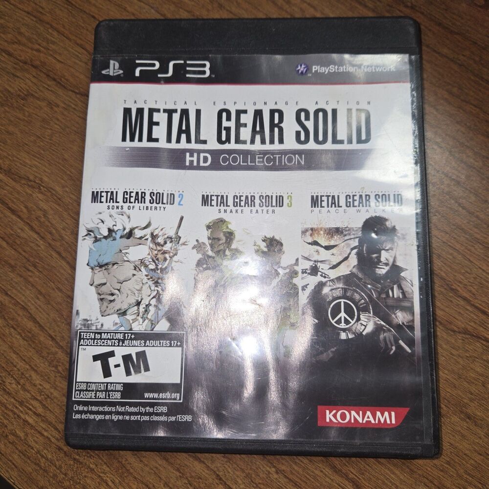 Metal Gear Solid HD Collection  PlayStation 3 PS3 no Manual case replaced